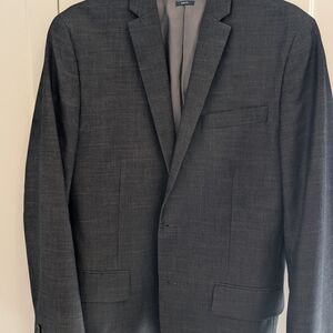 Perry Ellis Dark Charcoal Two-Button Men's Blazer